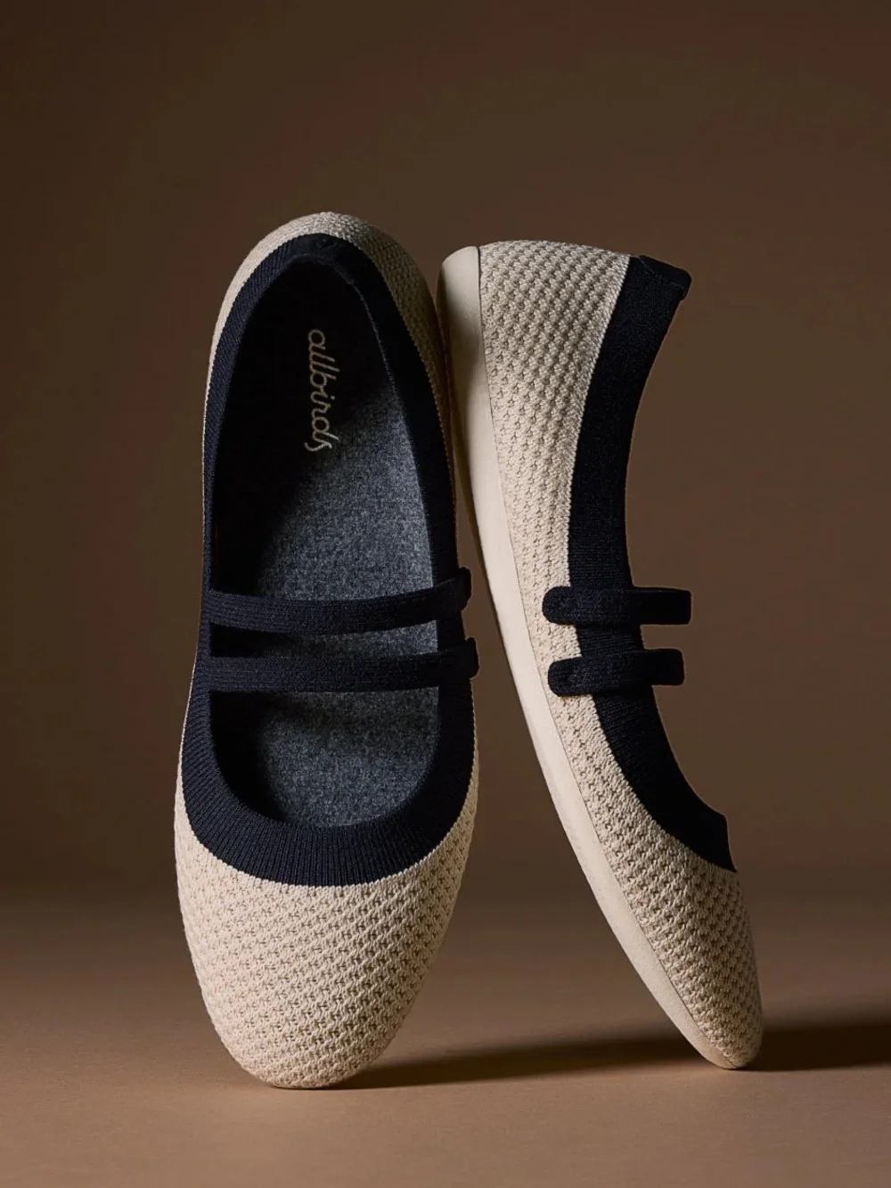 Allbirds Women's Breezer Mary Jane Black White NEW IN BOX NIB SIZE 8